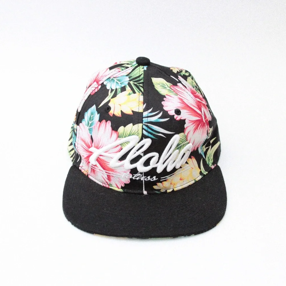 Lotuss Aloha Floral Snapback Hat